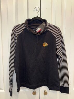 Antigua Black Women's Zip-Front Athletic Top